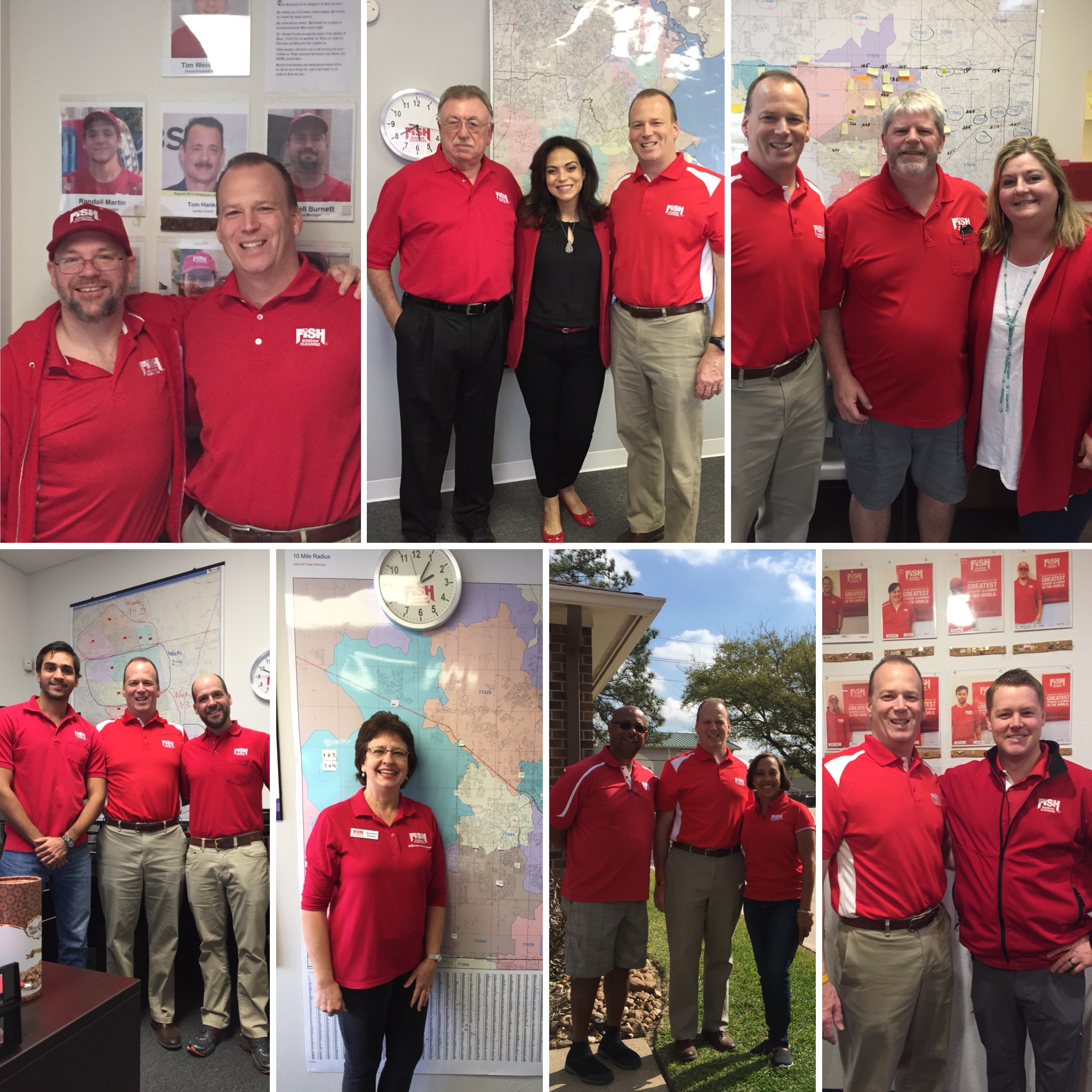 Collage of Photos with Randy Cross and Franchisees